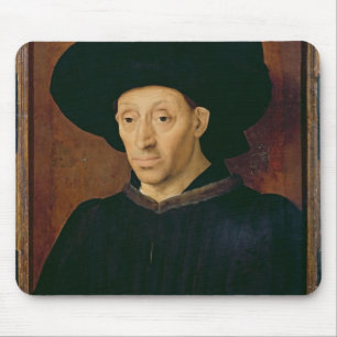 Man with a Glass of Wine Mouse Pad