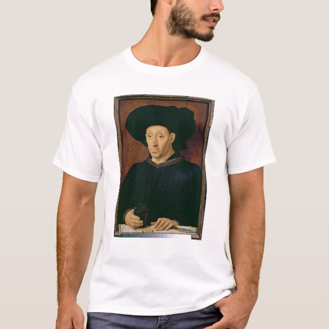 Man with a Glass of Wine T-Shirt (Front)