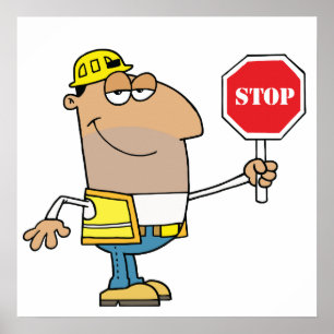 Man With A Stop Sign