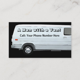 Man with a van #2A business / profile cards