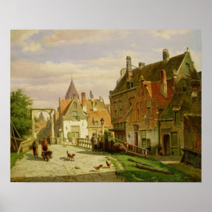 Man with a Wheelbarrow Poster