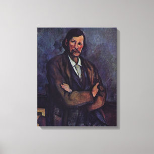 Man With Arms Crossed - Paul Cezanne - c1866 Canvas Print
