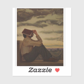 Man with Book at Sunset