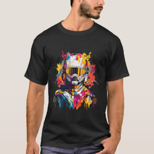 Man With Helmet Video Game Character Futuristic T-Shirt