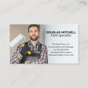Man with Paint Roller Business Card