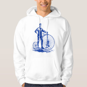 Man with Penny Farthing - Navy Hoodie