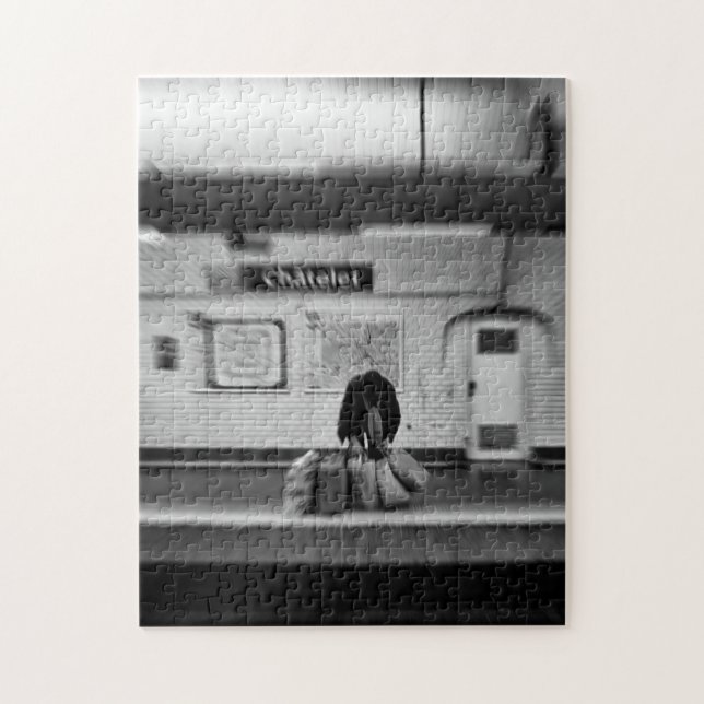 Man with shopping bags in subway (Chatelet) Jigsaw Puzzle (Vertical)