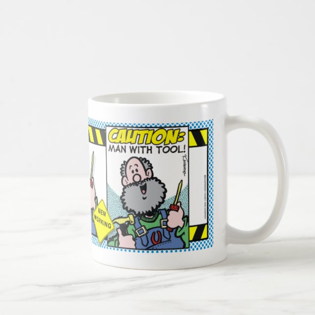 Man With Tool Coffee Mug (Right)