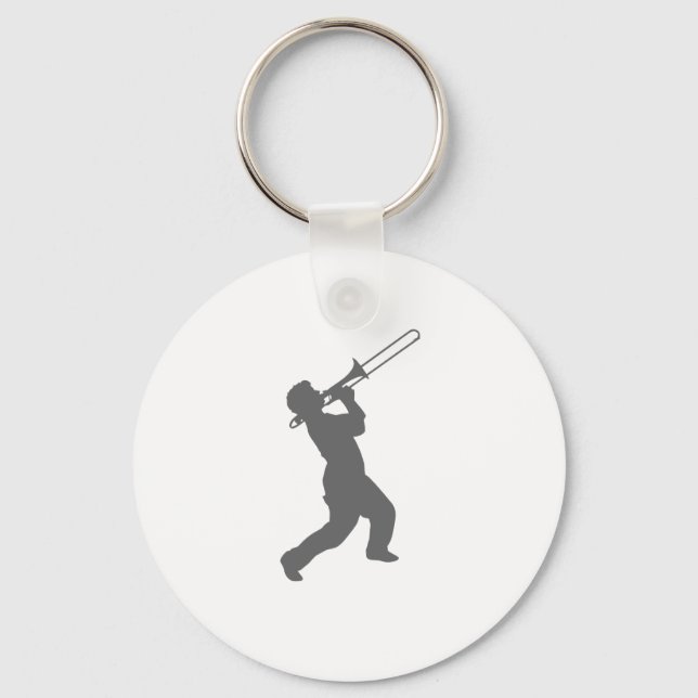 man with trombone key ring (Front)