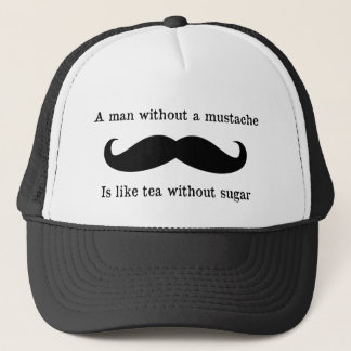Man without a moustache hat