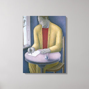 Man Writing 2004 Canvas Print