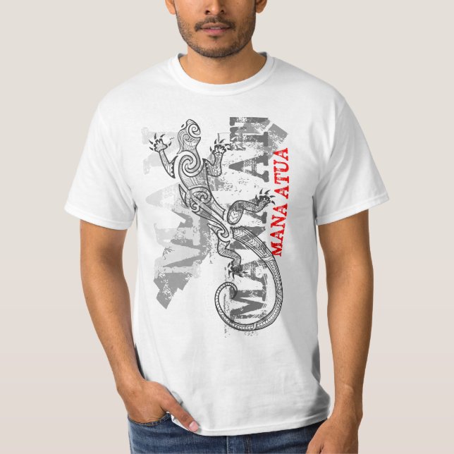 Mana Atua - Power from the gods - white T-Shirt (Front)