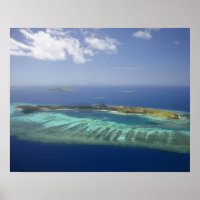 Mana Island and coral reef, Mamanuca Islands