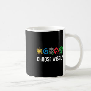 Mana Symbols Gathering Magic - Choose Wisely Blue Coffee Mug