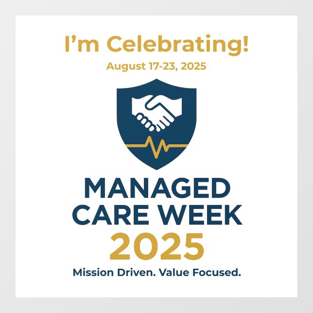 Manage Care Week 2025 - "I'm Celebrating" Cling (Sheet)