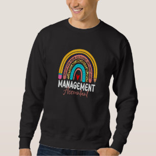 Management Accountant Leopard Rainbow Accounting B Sweatshirt