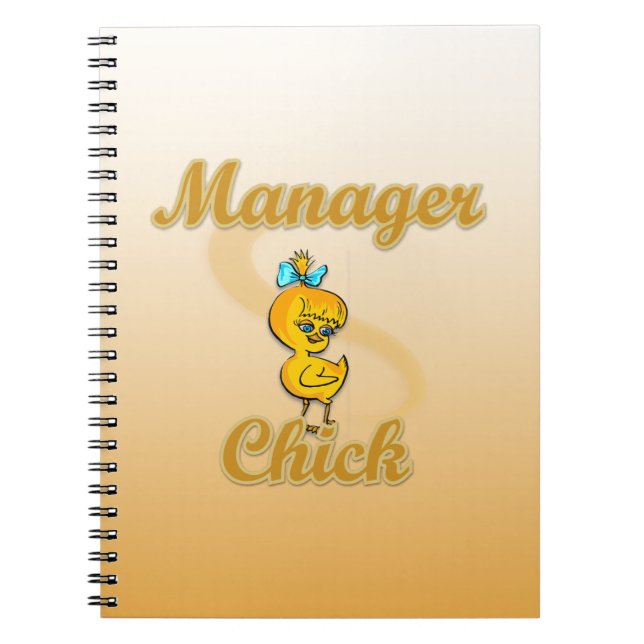 Manager Chick Spiral Notebook (Front)