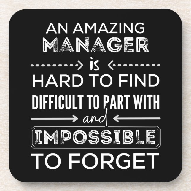 Manager, Gift For Manager, A Truly Great Manager Coaster (Front)