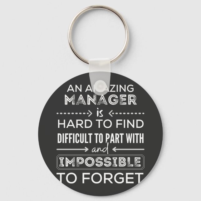 Manager, Gift For Manager, A Truly Great Manager Key Ring (Front)