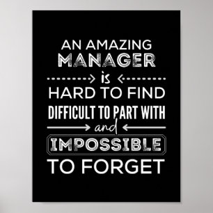 Manager, Gift For Manager, A Truly Great Manager Poster