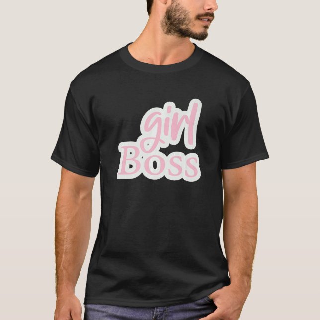 Manager Girl Boss Sticker   For Manager T-Shirt (Front)