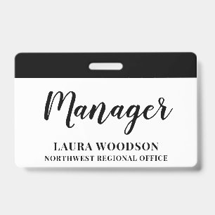 Manager ID badge