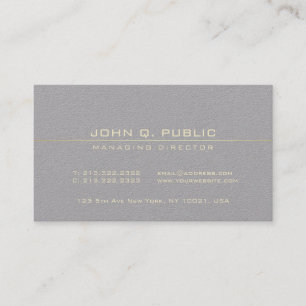 Managing Director Modern Professional Elegant Business Card