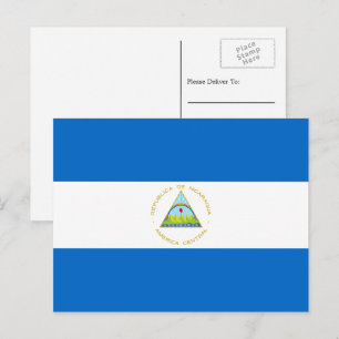 Managua Flag, Flag of Nicaragua Postcard