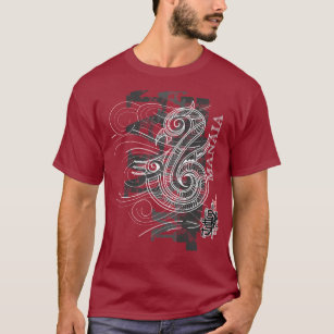 Manaia - Guardian (silver writing) T-Shirt