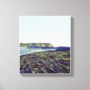 Manakau Heads Canvas Print