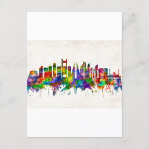 Manama Bahrain Skyline Holiday Postcard