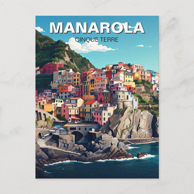 Manarola, Cinqua Terra Postcard (Front)