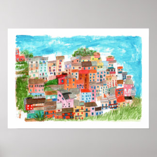 Manarola, Cinque Terre, Italy Poster