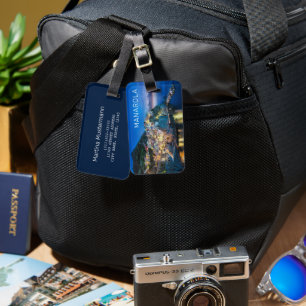 Manarola Cinque Terre La Spezia Italy Panorama Luggage Tag
