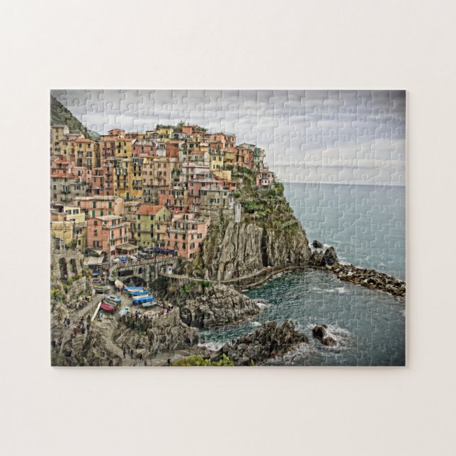 Manarola, Italy - Cinque Terre - 11x14 - 252 pc Jigsaw Puzzle (Horizontal)