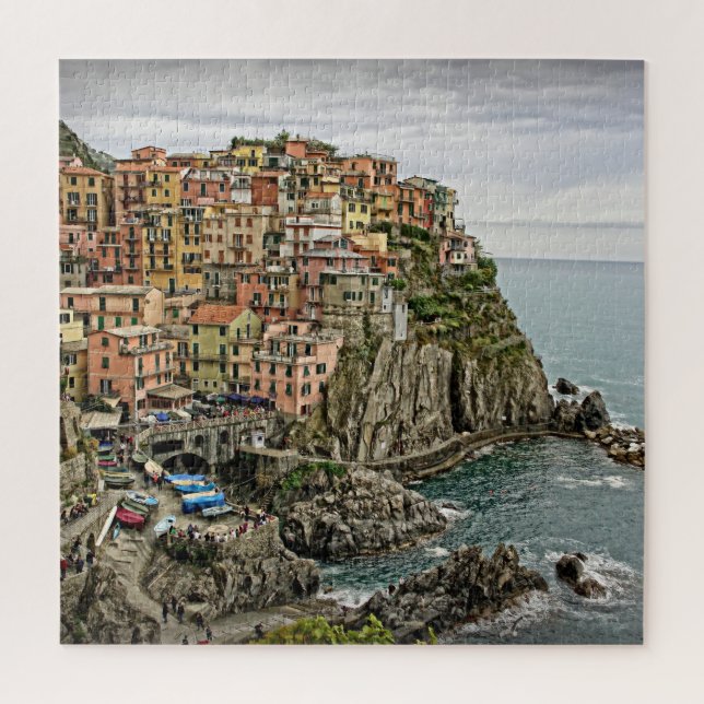 Manarola, Italy - Cinque Terre - 20x20 - 676 pcs Jigsaw Puzzle (Vertical)