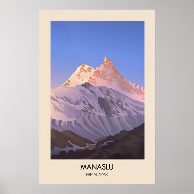 Manaslu Mountain Himalayas Poster (Front)