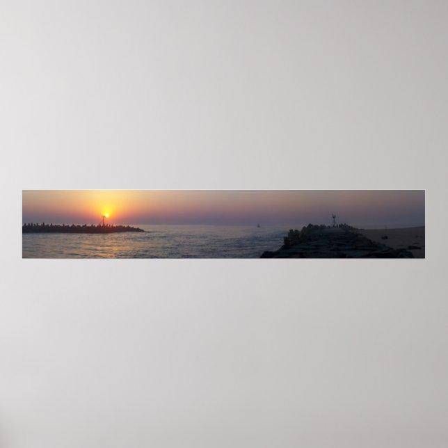 Manasquan Inlet at Dawn Poster (Front)