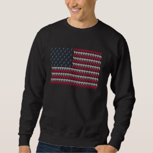 Manatee American Flag Dugong US 4th Of July Sea co Sweatshirt
