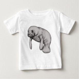 manatee art baby T-Shirt
