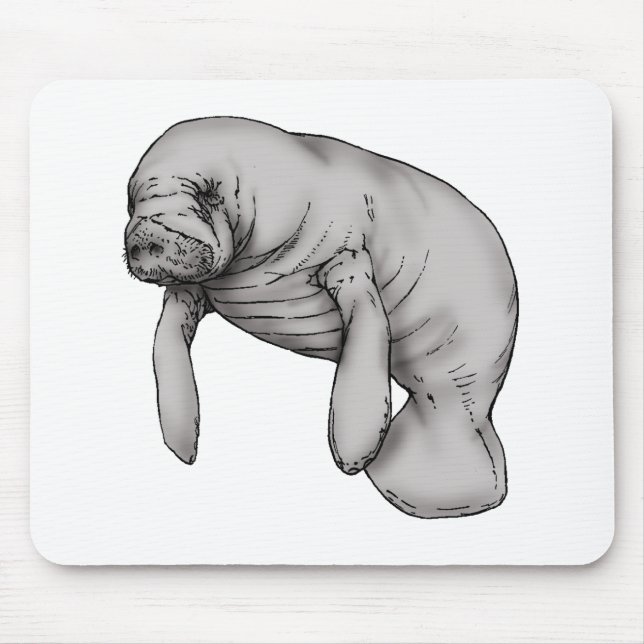 manatee art mouse pad (Front)