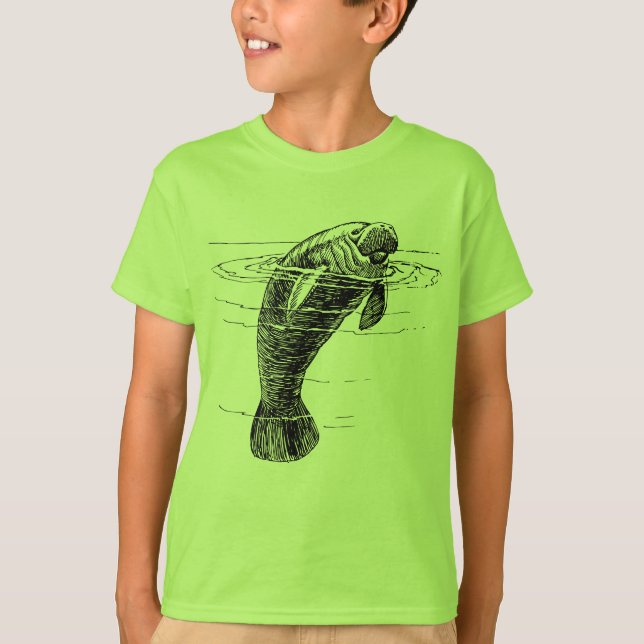 Manatee boys t shirt (Front)