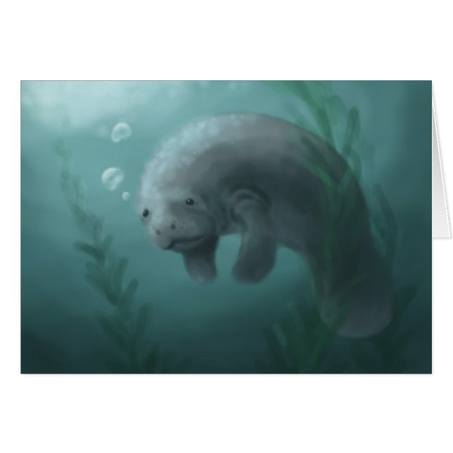 Manatee Card (Front Horizontal)