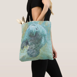 Manatee Coastal Living   Tote Bag