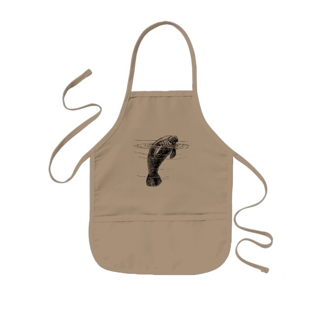 Manatee kids apron (Front)