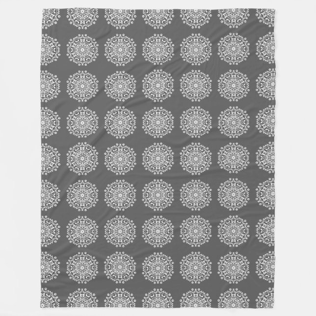 Manatee Mandala Fleece Blanket (Front)