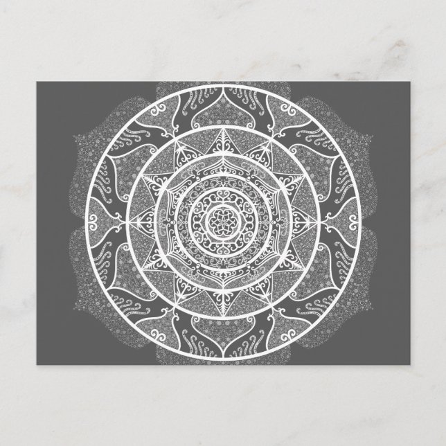 Manatee Mandala Postcard (Front)