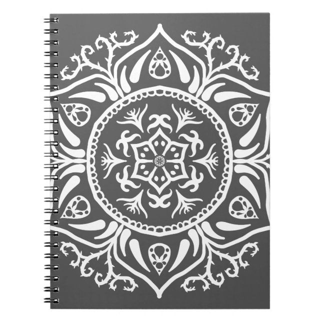 Manatee Mandala Spiral Notebook (Front)