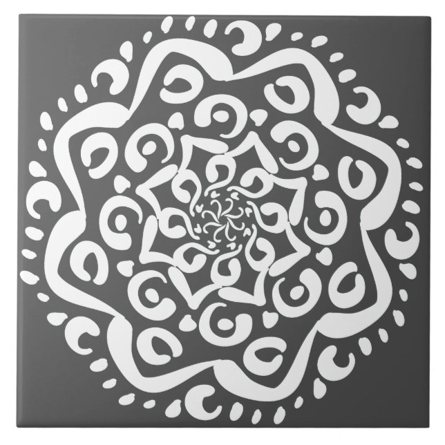 Manatee Mandala Tile (Front)