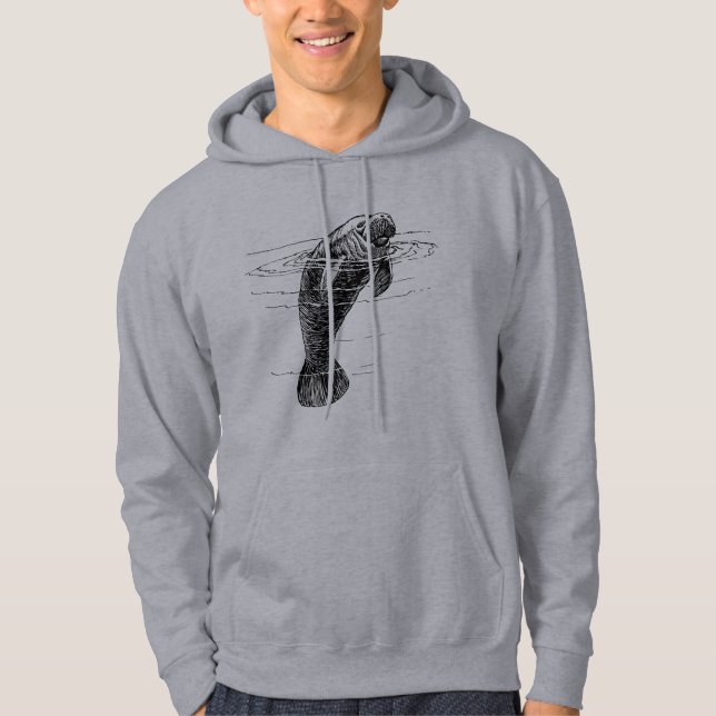 Manatee mens hoodie (Front)